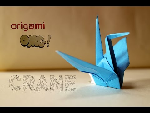 วิดีโอสอนพับ: OMG! Easy Origami Tutorial - CRANE |  สอนพับกระดาษง่ายๆ "นกกระเรียน" โอริกามิ :) 簡単折り紙