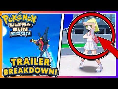 Pokémon Ultra Sun & Ultra Moon - TRAILER BREAKDOWN (NEW MANTINE RIDE + LILLIE IS A TRAINER?!)
