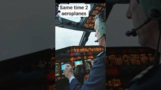 Same time 2 aeroplanes aamny saamny #airplane #aviation #ai video generate #aviation#speedfly