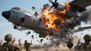 2 minutes ago! A Russian C-130J aircraft carrying 8,000 North Korean soldiers exploded in mid-air. screenshot 1