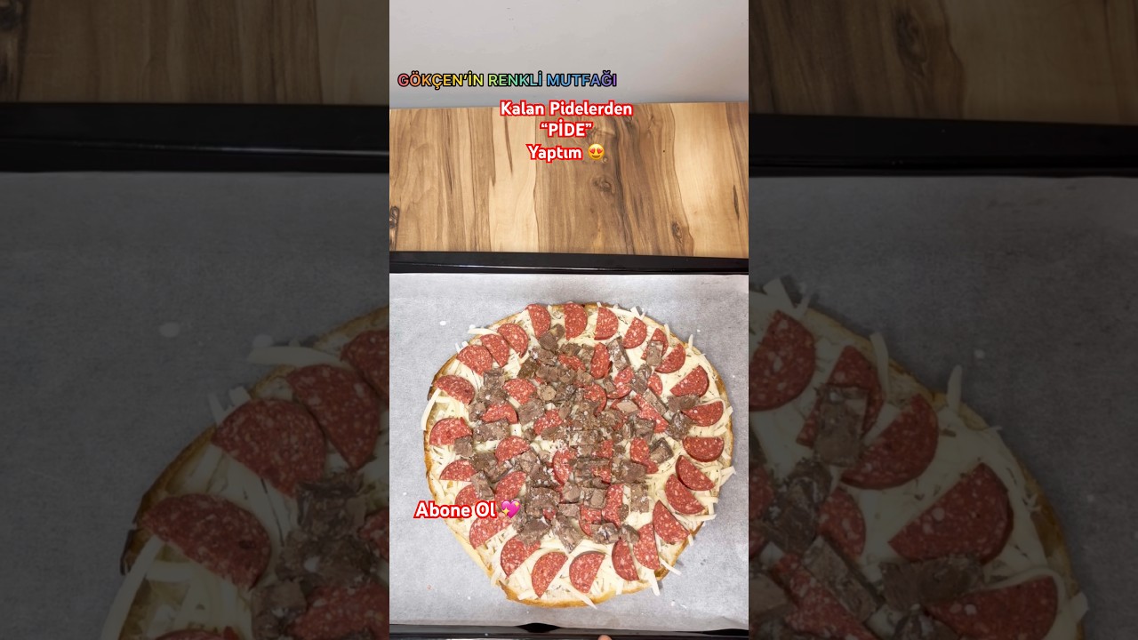Kalan Pidelerden #pide Yaptım 😍 Harika Bir #yemektarifi Oldu ✅ #shorts #tarif #food #pratik