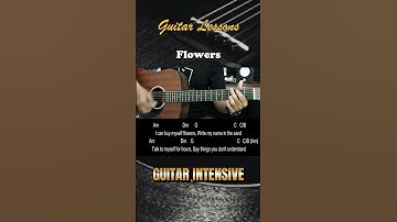 Thumbnail of Flowers - Miley Cyrus | EASY Guitar Tutorial - Chords / Lyrics - Guitar Lessons