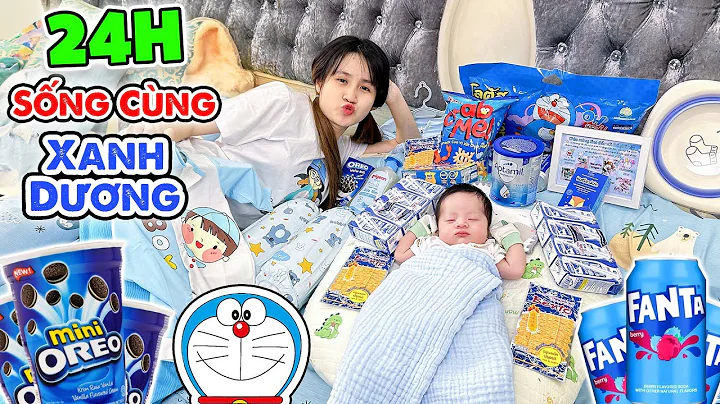 Thử Thách 24h Toàn Đồ Màu Xanh Dương Với Zino - Vê Vê Channel