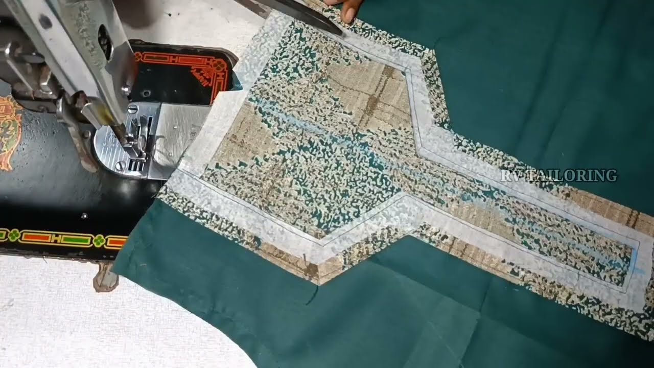 Simple and Easy Chudithar neck design cutting and stitching||kurti neck design