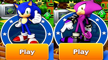 Sonic Dash Sonic VS Espio Gameplay (iOS, Android) Part 1