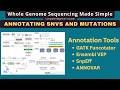 WGS Analysis For Beginners Part 3 Annotating SNVs And Mutations With Multiple Tools WGS Analysis For Beginners Part 3 Annotating SNVs And Mutations With Multiple Tools