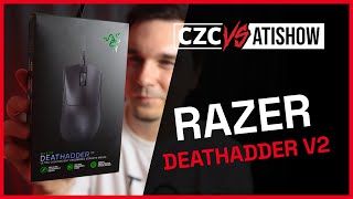 Rychlá a přesná herní myš s muší váhou | Razer DeathAdder V3 | CZC vs AtiShow