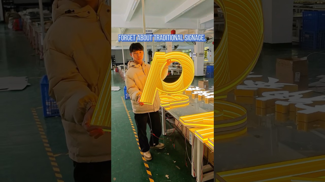 Have you ever seen a 3D holographic sign? 