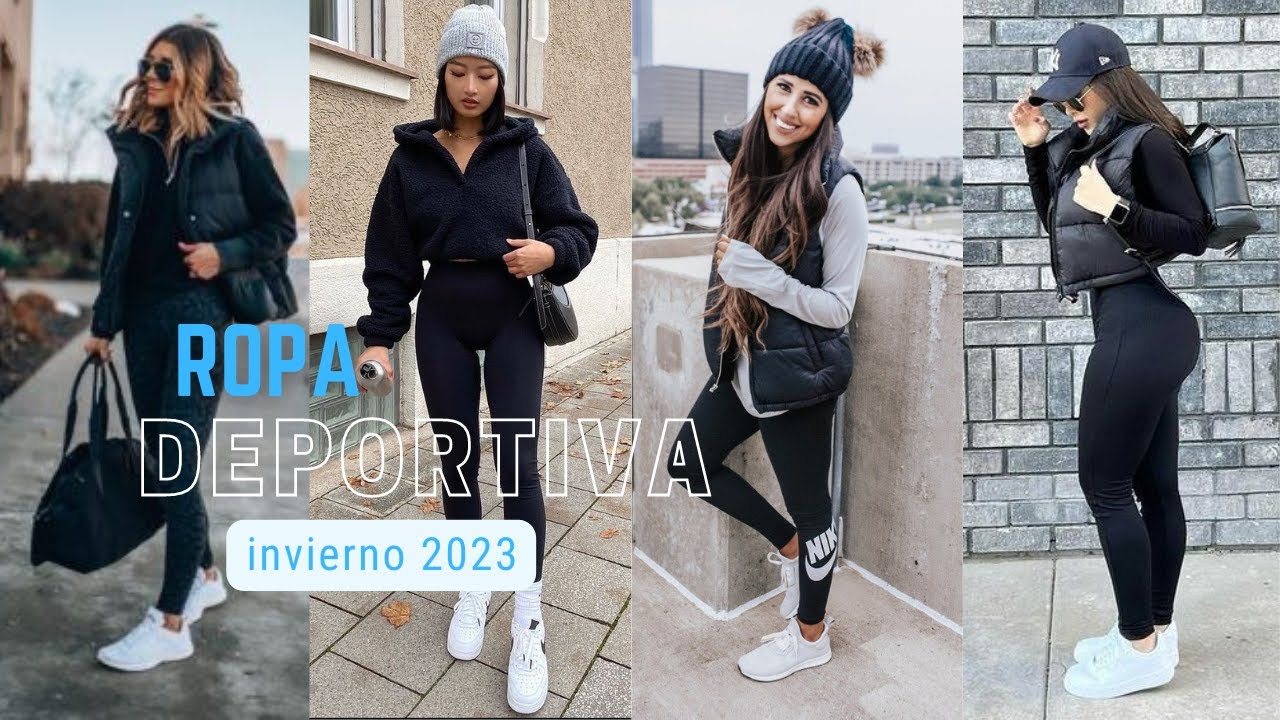 ROPA CÓMODA DEPORTIVA DE MODA MUJER OUTFITS 2023 ROPA DEPORTIVA CÓMODA DE  MODA CON TENIS DEPORTIVOS 