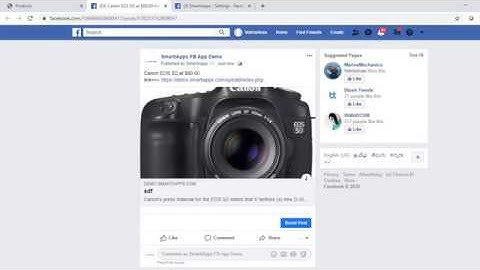 Opencart Facebook Page Auto Post Extension Demo - SmartiApps