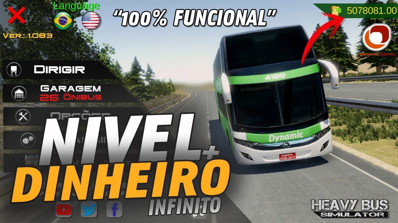 COMO AUMENTAR NÍVEL E DINHEIRO INFINITO NO HEAVY BUS SIMULATOR! 