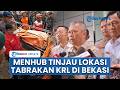 Menhub Tinjau Lokasi Tabrakan KRL dengan KA Bromo Anggrek di Bekasi, Evaluasi Perlintasan Kereta