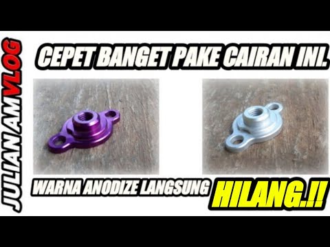 Warna ANODIZE langsung luntur Pake cairan ini | Anodize remover