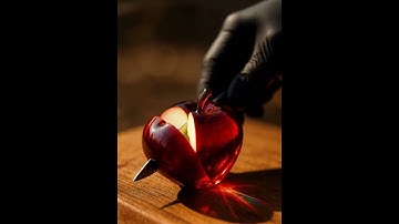 ASMR Apple cutting video 🍎 #ai #aiart #shorts