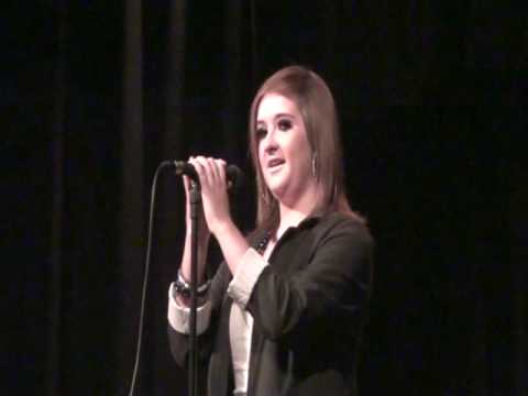 Amy Stacey Singing at the B Factor Finals.