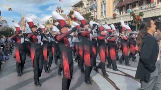 Union Public School&#39;s Renegade Regiment marching at Magic Kingdom, Dec 30th 2023