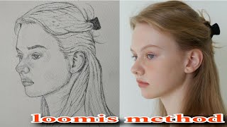 Mastering Portraiture With The Loomis Method: A Step by Step Guide ! Durga painting studio