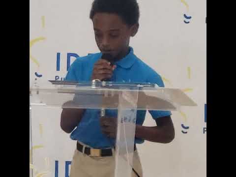 reloading Richard speech at Idea River bluff 2024 he only in 1st grade reading like the 7th graders!