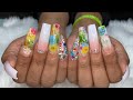 Acrylic Nails Fullset | Milk Bath Nails | All Acrylic No Polish