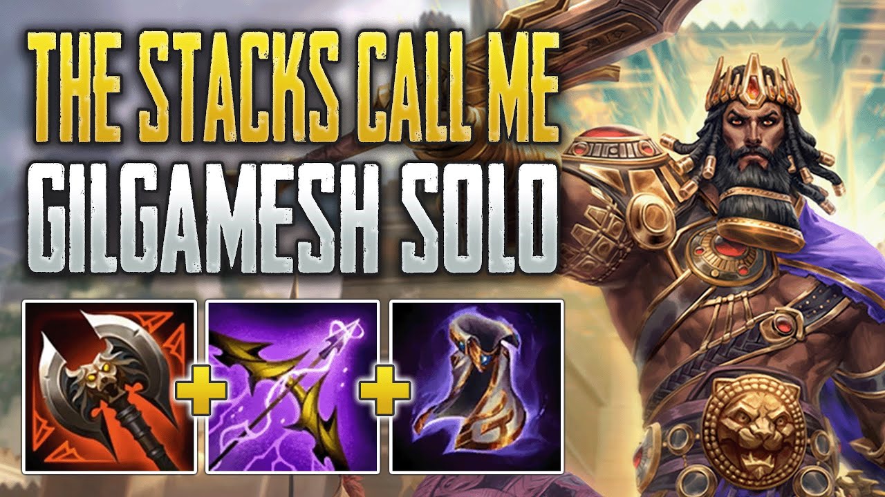ACQUIRING STACKS! | Gilgamesh Solo Gameplay | SMITE 1 Conquest