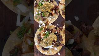 Easy carne asada tacos with homemade salsa verde