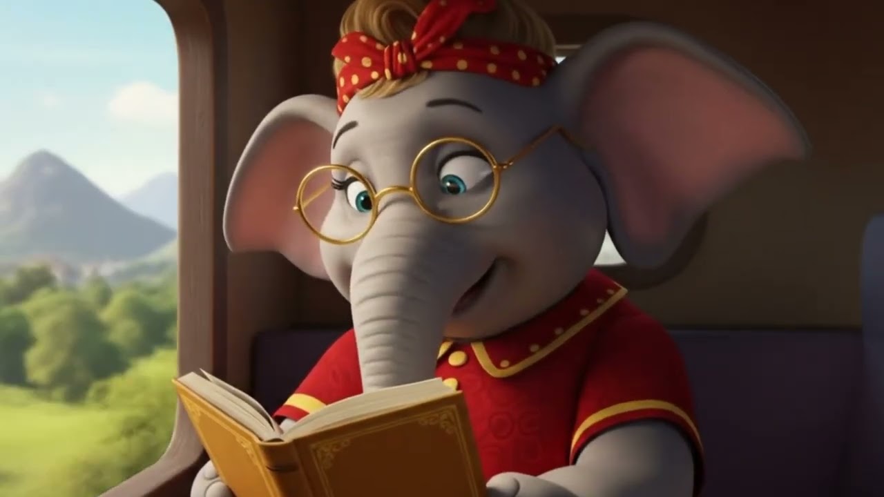 Mere Sapnon Ki Rani 🐘 Elephant Love Animated Status | Kishore Kumar Song 2025 | Romantic Animation