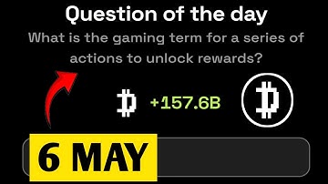 What is the gaming term for a series of actions to unlock rewards? | Dropee Question Of Day | 6 May