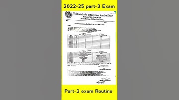 2022-25 Part-3 New exam Routine Brabu Universit