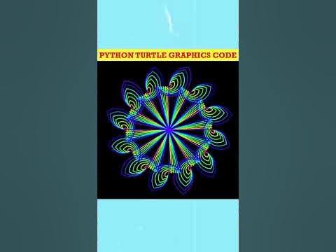 Python Turtle Graphics Code: Amazing Circular Flower Shape Drawing#2023 ...