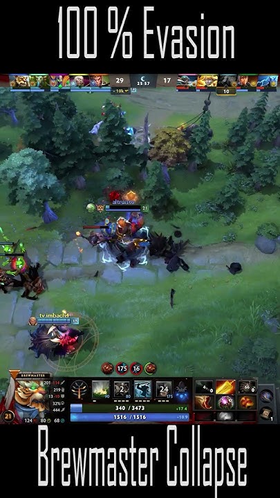 100% Evasion by Brewmaster Collapse #dota2 #dota #clips #ytshorts # ...