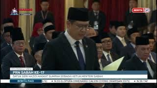 30 NOV 2025 - BERITA PAGI - PRN SABAH KE-17: DATUK SERI HAJIJI ANGKAT SUMPAH KETUA MENTERI SABAH