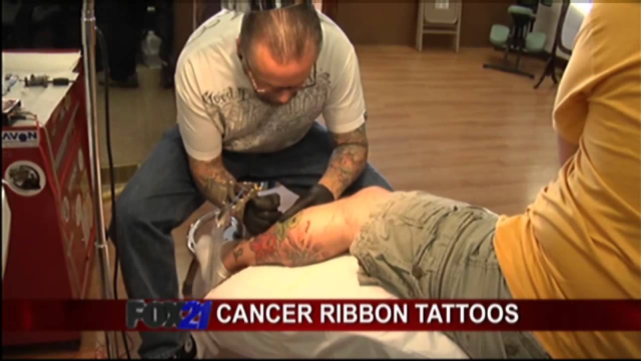 Cancer Ribbon Tattoos: part 1