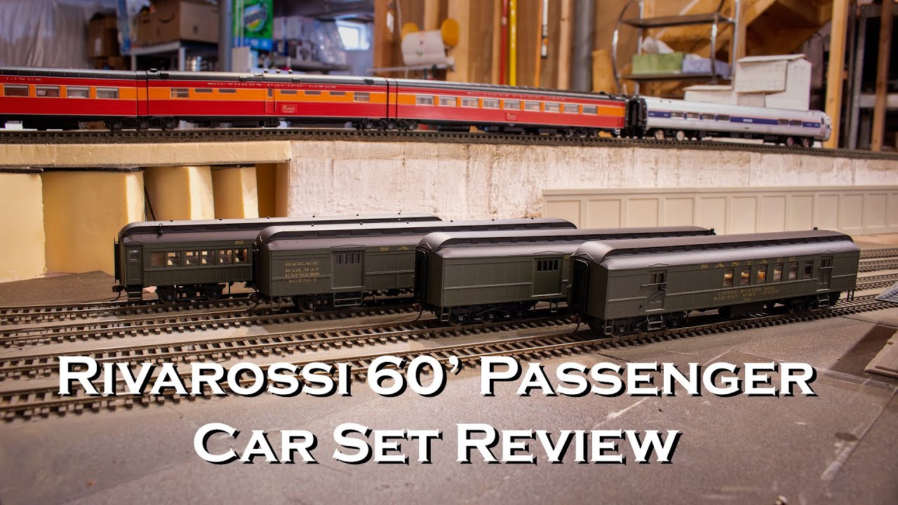 Set Of 5 Cars Rivarossi Santa Fe 60ft Passenger RPO Baggage Coaches 