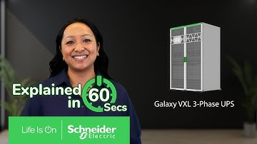 Galaxy VXL 3-Phase UPS in 60 Seconds | Schneider Electric