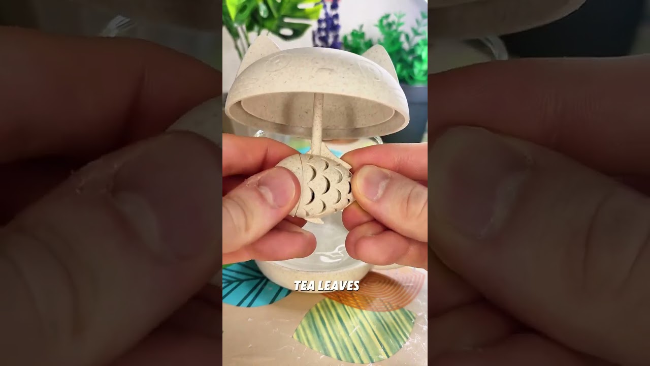 Product link in Bio The cute cat teacup with a fish tea infuser strainer filter is a great option