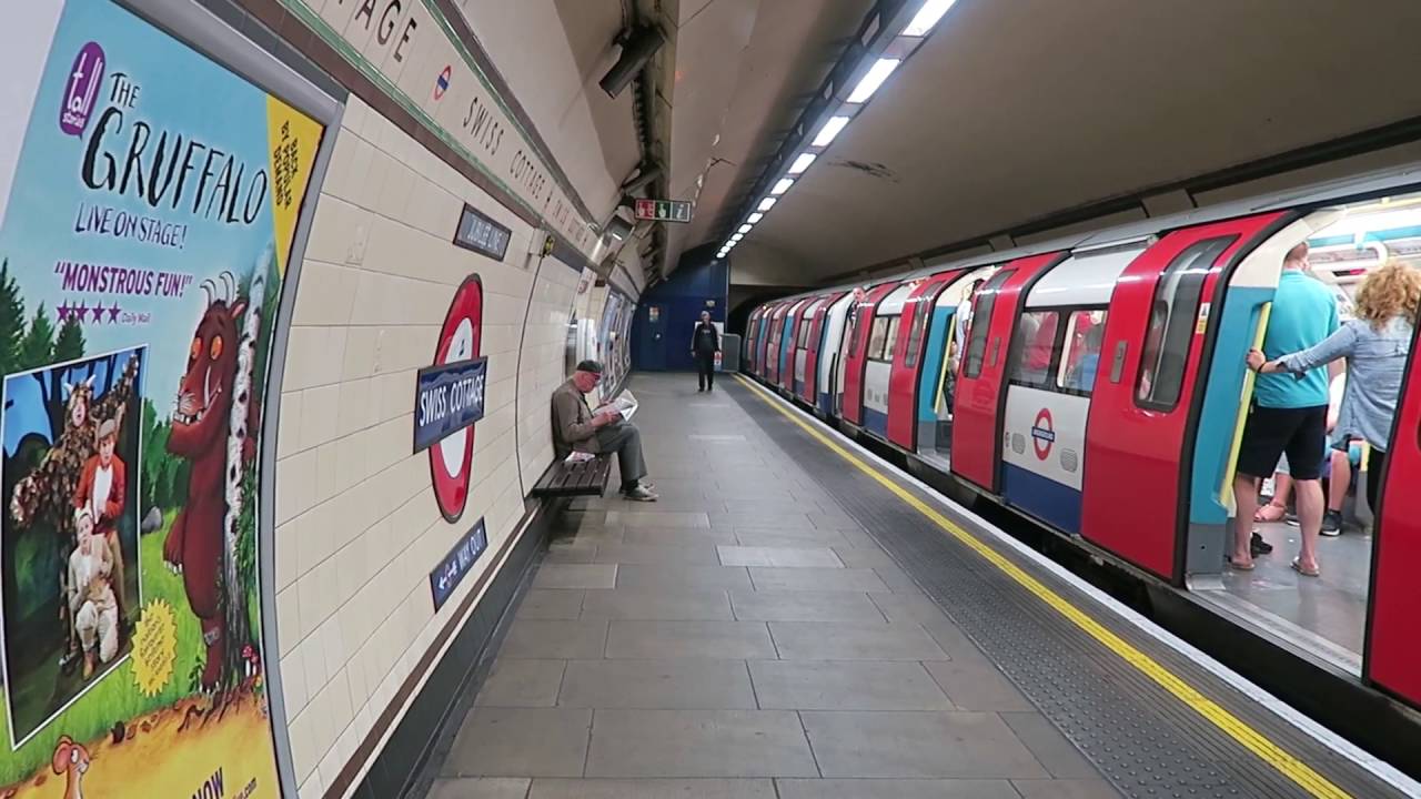 London Underground Jubilee Line Trains At Swiss Cottage 6 August