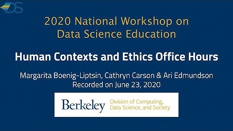 2020 NWDSE: Human Contexts and Ethics Office Hours