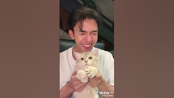 how cute net nd his cat 😻💖💋 #netjames #netsiraphop