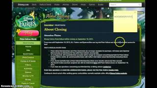 Pixie Hollow Closing!!!!!!!!! and How to save it!