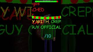 Creeper Guy Official Helps The Dark Baldi Kill Me! #baldi #shorts #gaming