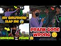 Smoking  prank on girlfriend my girlfriend slap me  kawa h2r