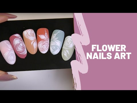 Video: Flower Nail Art - Eenvoudige En Gemakkelijke Tutorial Om Zelf Te Doen