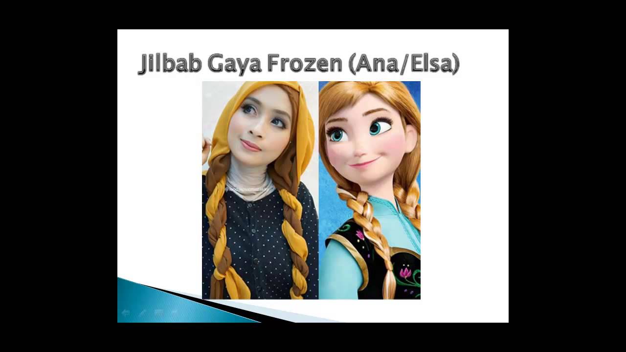 Inilah Style Gaya Unik Hijab Seperti Frozen Ana Elsa Pakai Jilbab