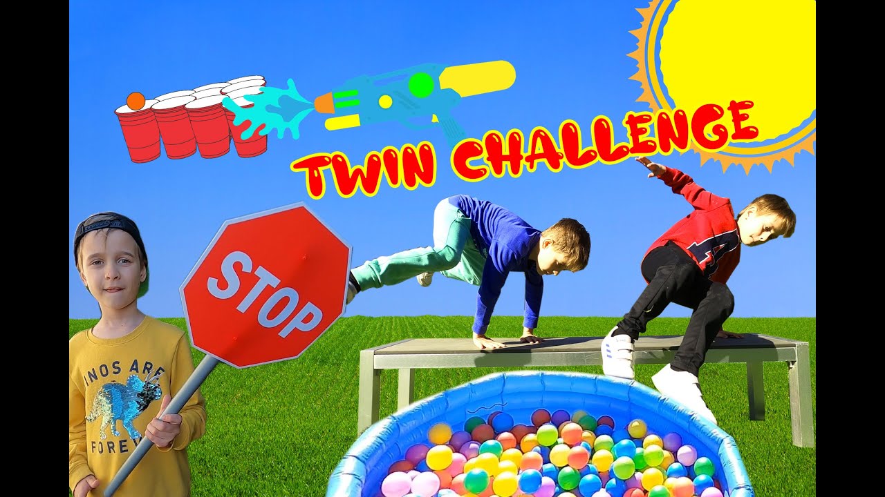 Twin Challenge | Kids Outdoor Fun | Boy vs. Boy | Sport Activity for Kids | детские подвижные игры