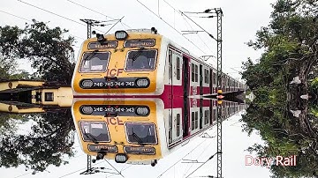 Illusive and magical train action at different beautiful location