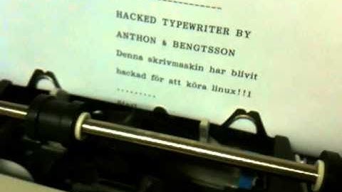 IBM typewriter running Linux kernel !!!!!!