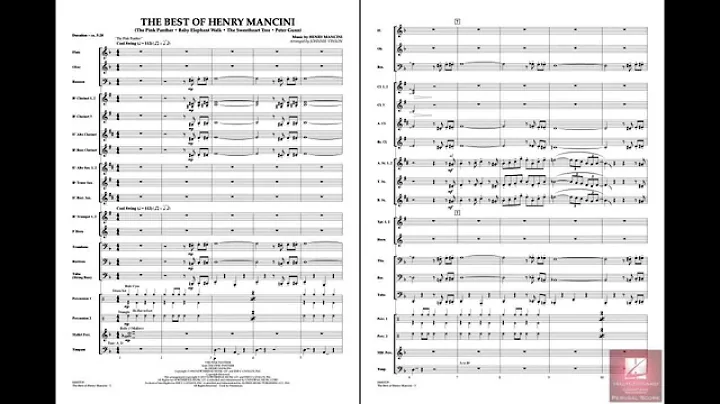 The Best of Henry Mancini arranged by Johnnie Vinson