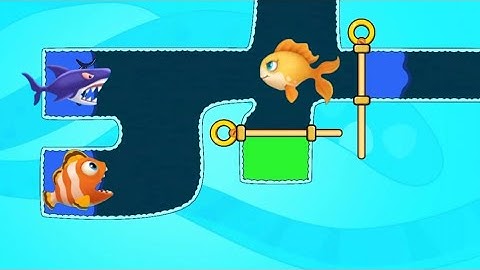 fish game pull the pin// fish love mobile game @fishrescue821