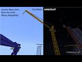 ¿Como hacer una grúa torre de pluma abatible? | Minecraft