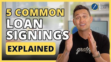 5 Most Common Loan Signings Explained | Guide For Notary Signing Agents